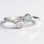 Anello in argento con Opale di Welo