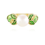 Anello in argento con Perla d'Acqua Dolce Bianca (Adela Silber)