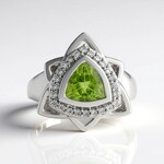 Anello in argento con Peridoto