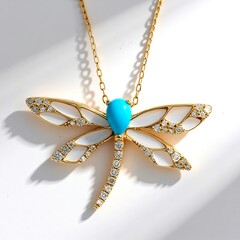 Collana in oro con Turchese Arizona (CIRARI)