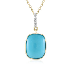 Collier en or et Turquoise Sleeping Beauty
