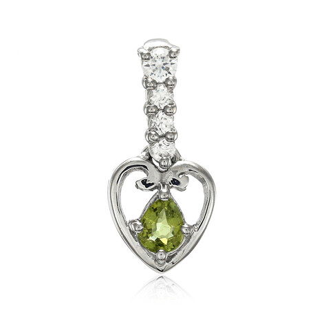 Pendentif en argent et Tourmaline cuprifère