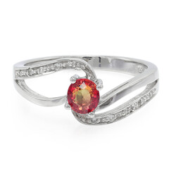 Bague en argent et Rubis de Tanzanie
