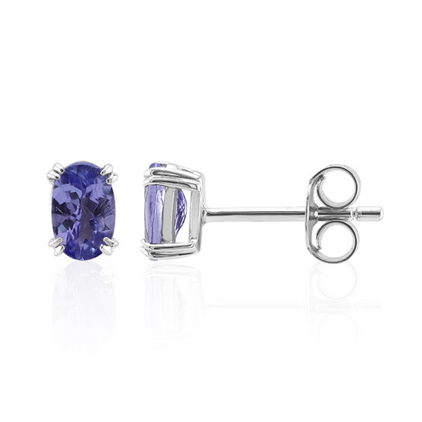 Tanzanite Silver Earrings