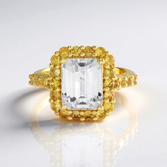Anello in argento con Zircone (Adela Silber)