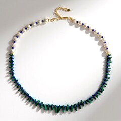Collana in argento con Malachite