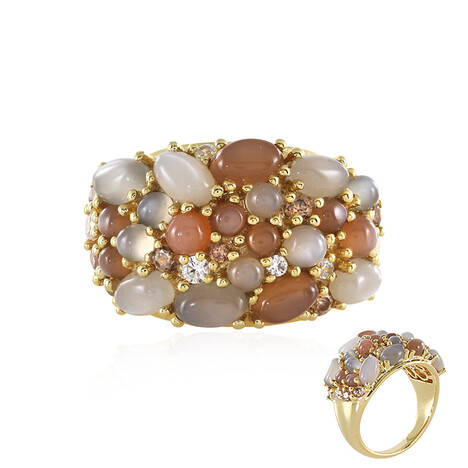 Bague en argent et Pierre de lune argent (KM by Juwelo)