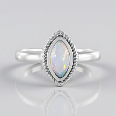Welo-Opal-Silberring