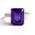 Anello in argento con Ametista (Gems en Vogue)
