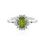Anillo en plata con Peridoto