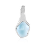 Zilveren hanger met een larimar (MONOSONO COLLECTION)