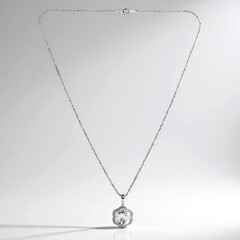 Collana in argento con Topazio Bianco