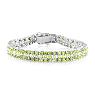 Peridot-Silberarmband