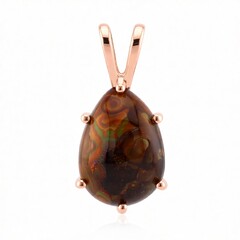 Pendentif en or et Agate de Feu