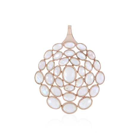 Regenbogen-Mondstein-Silberanhänger (KM by Juwelo)