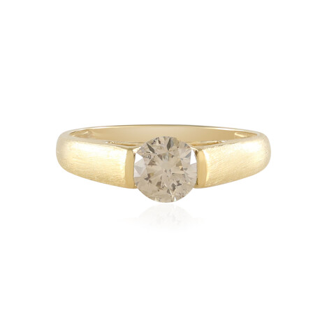 Anello in oro con Diamante Champagne I1 (de Melo Gold)