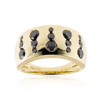 Bague en or et Diamant noir (de Melo)