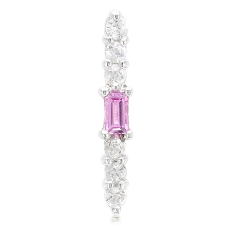 Ceylon Pink Sapphire Silver Pendant