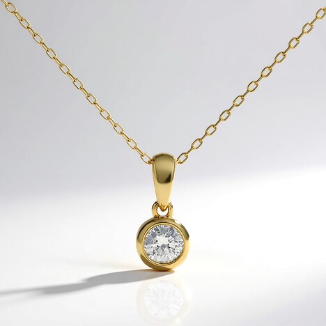 Collana in oro con Diamante I1 (H) (CIRARI)