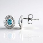 Orecchini in argento con Zircone Ratanakiri (SAELOCANA)