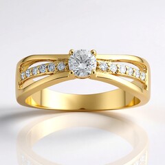 Anello in oro con Diamante SI1 (G)