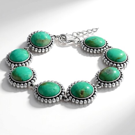 Bracciale in argento con Turchese Kingman Mohave Blu (Jones Lee)