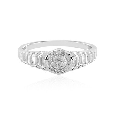 I2 (I) Diamant-Herren-Silberring