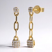 14K I1 (H) Diamond Gold Earrings (CIRARI)