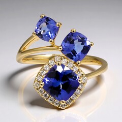 Bague en or et Tanzanite AAA (CIRARI)