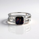 Anello in argento con Opale Mezezo (de Melo Essence)