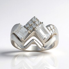 Anello in argento con Topazio Bianco