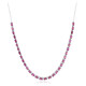 Collier en argent et Grenat Rhodolite