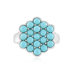 Zilveren ring met Sleeping Beauty Turkooisen (Faszination Türkis)