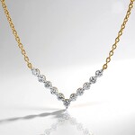 Collana in argento con Diamante VS1 (G) (Annette)