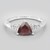 Bague en argent et Rhodolite du Rajasthan