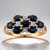 Anello in oro con Zaffiro Kanchanaburi