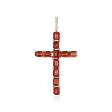 Tansania-Rubin-Goldanhänger