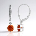 Orecchini in argento con Sfalerite