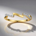 Anello in oro con Diamante SI1 (G) (Annette)