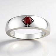 Bague en argent et Tourmaline rose du Brésil  (Pallanova)