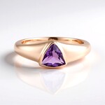 Anello in argento con Ametista del Marocco