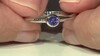 Bague en argent et Tanzanite