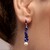 Lapis Lazuli Silver Earrings (Riya)