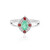 Zilveren ring met een Russische smaragd