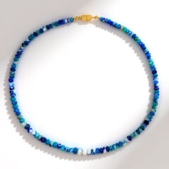 Collana in argento con Afghanite (Adela Silber)