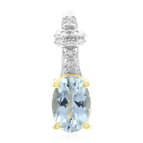 Santa Maria Afrikana-Aquamarin- Goldanhänger