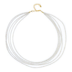 Collar en plata con Topacio blanco
