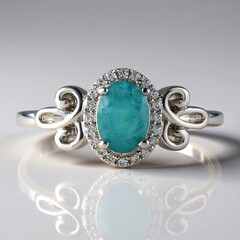 Anello in argento con Grandidierite