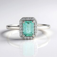 Anello in argento con Smeraldo Color Paraiba