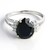Anello in argento con Spinello Nero